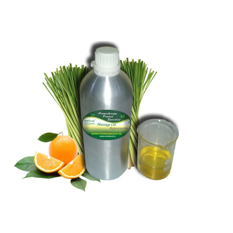 Aromatherapy Massage Oil Lemongrass with Rejuvenating Properties