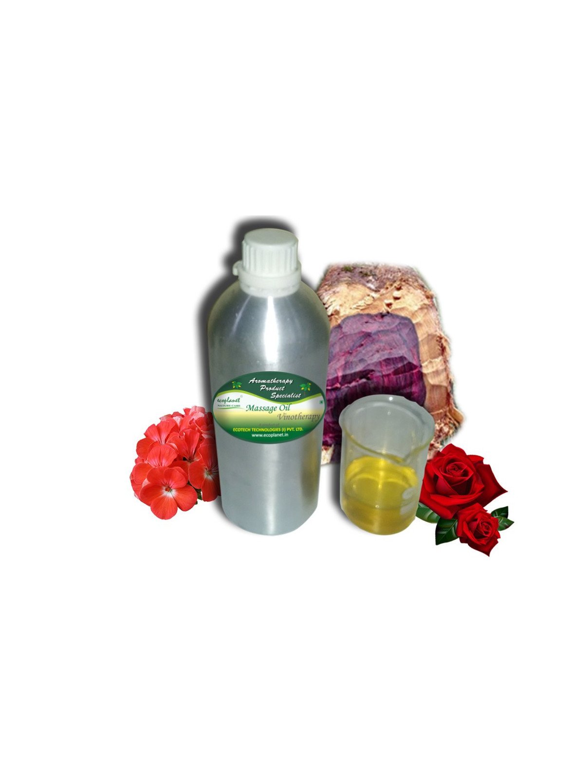 Aromatherapy Massage Oil with Vinotherapy Properties