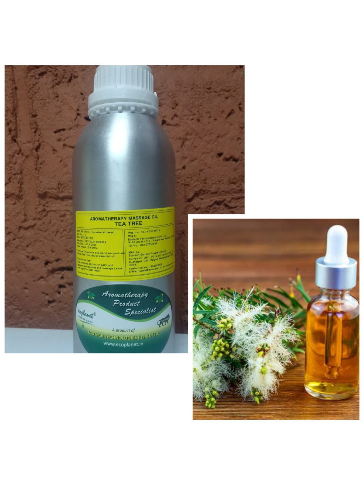 ecoplanet Aromatherapy Massage Oil Tea Tree
