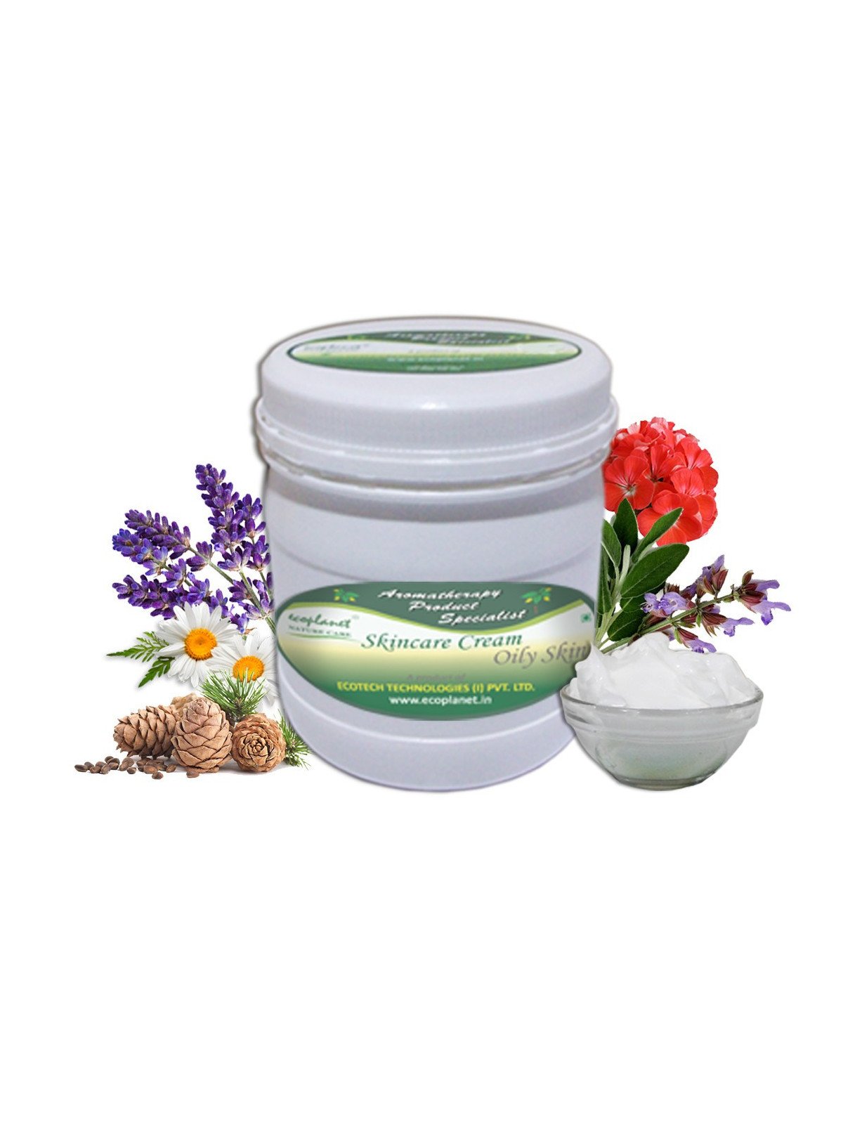 Aromatherapy Cream With Oily Skin Rejuvenation Properties