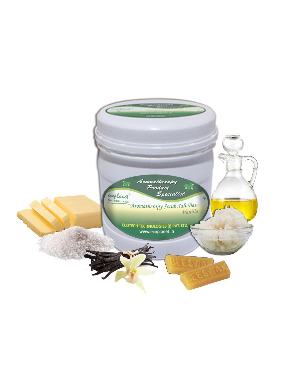 Salt Scrub Vanilla 1 Kg Exfoliating Skin Smoothing