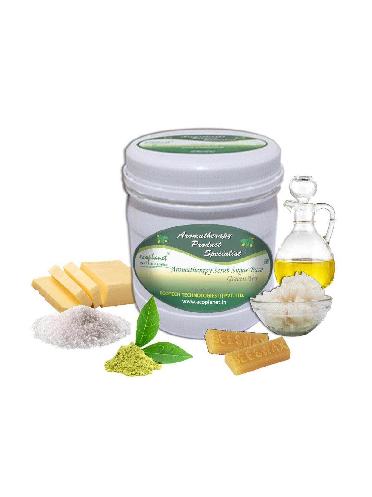Sugar Scrub Base Green Tea 1 Kg